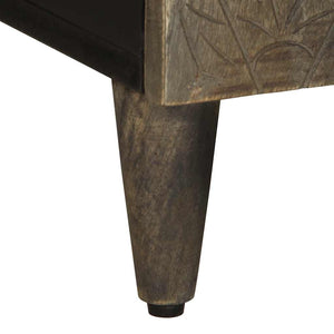 TV-bänk ljusgrå 105x33,5x46 cm mango i massivt trä