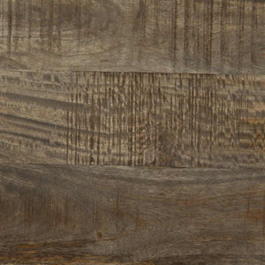 Sängbord ljusgrått 50x33x60 cm massivt trä mango