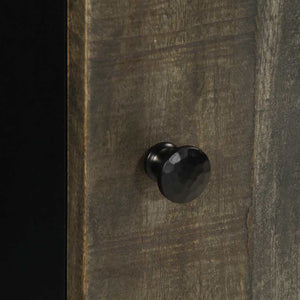 Väggmonterat badrumsskåp 38x33x58 cm massivt mangoträ