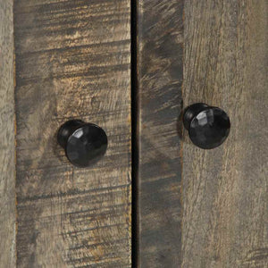 Högskåp 60x33x100 cm massivt mangoträ