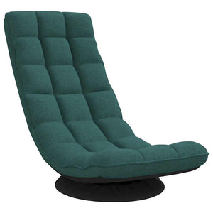 Snurrbar golvstol mörkgrön 70x51x79 cm tyg