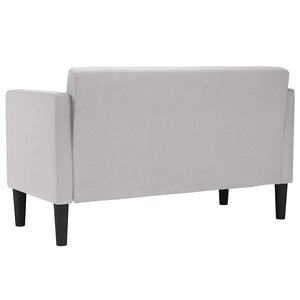 Loveseat soffa molngrå 111 cm tyg