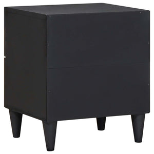 Sängbord med låda 2 pcs Brun 40 x 33,5 x 46 cm Massivt mangoträ