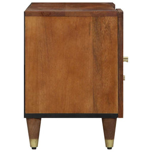 TV-skåp med låda Honung brun 105 x 33 x 46 cm Massivt mangoträ