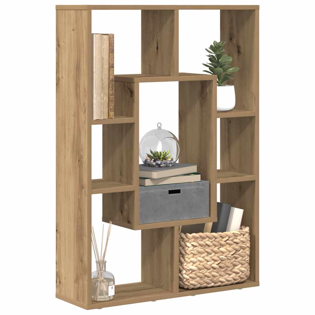 Bokhylla ek 63x20x90 cm konstruerat trä
