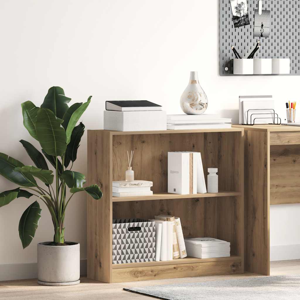 Bokhylla ek 80x24x76 cm konstruerat trä