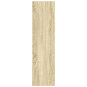 Bokhylla sonoma-ek 80x30x114 cm konstruerat trä