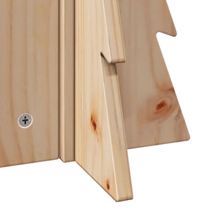 Julgran i trä 49 cm massiv furu