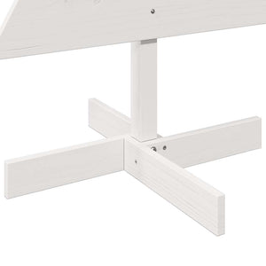 Julgran trä vit 120 cm massiv furu