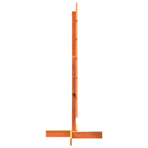 Julgran trä vaxbrun 120 cm massiv furu