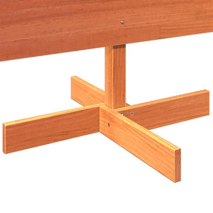 Julgran trä vaxbrun 180 cm massiv furu