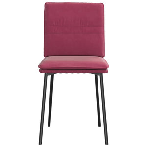 Matstolar 6 st vinröd sammet