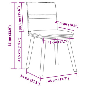 Matstolar 6 st vinröd tyg