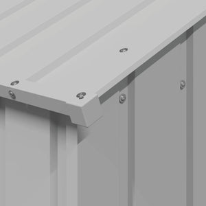 Hundkoja med tak 113x153x101 cm galvaniserat stål