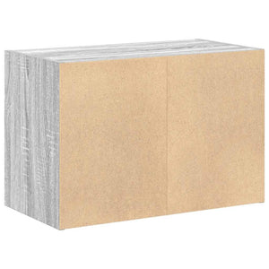 Skåp med 2 lådor grå sonoma 60x31x40 cm konstruerat trä