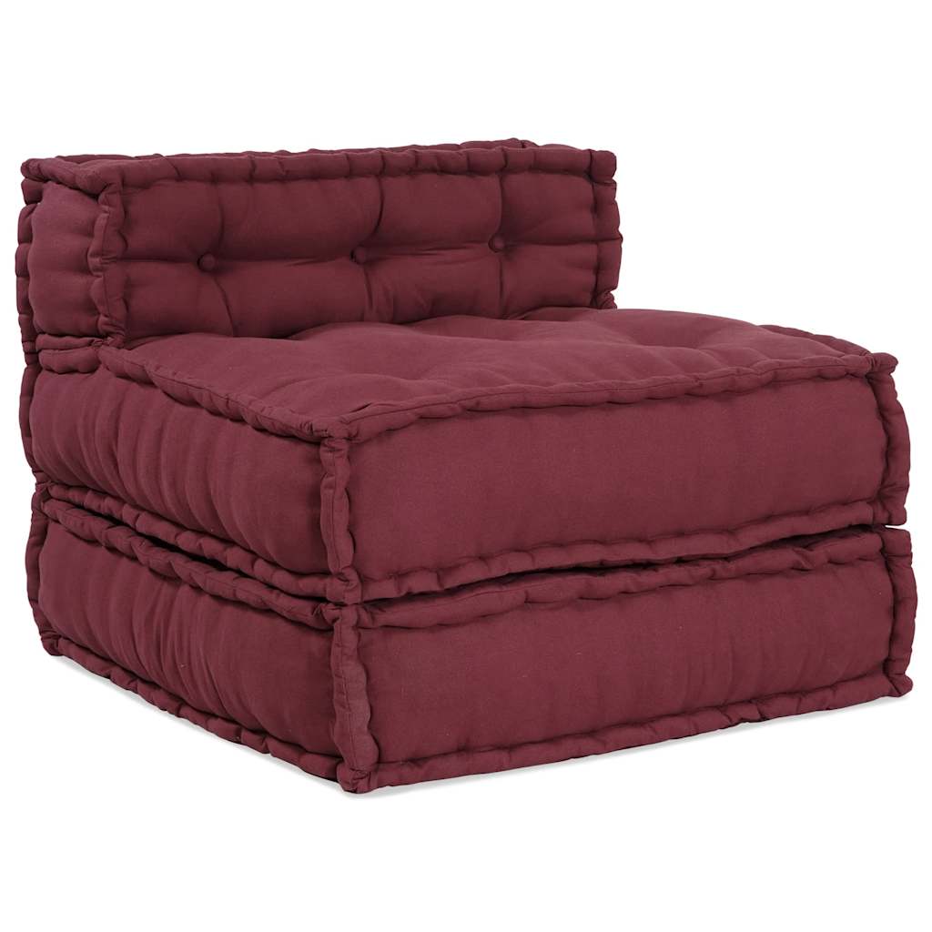 Modulär soffa rödbrun 70x70x54 tyg