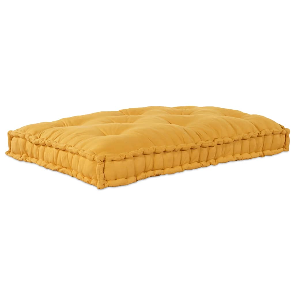 Pallettsoffa Kudde Gul 120 x 80 x 12 cm Tyg