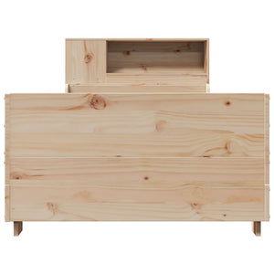 Sängram utan madrass 75x190 cm massiv furu