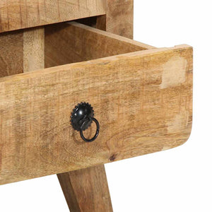 Sängbord 40x32x46 cm massivt grovt mangoträ