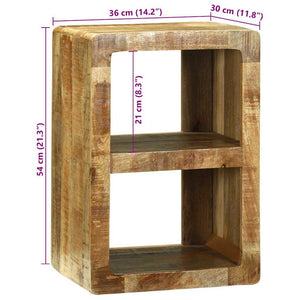 TV-skåp med hylla Brun 36 x 30 x 54 cm Massivt Mangoträ
