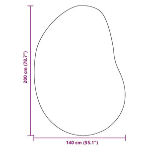 Matta Svart 140 x 200 cm Polyester