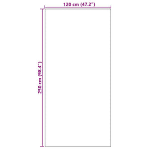 Dörrmatta Röd och Svart 120 x 250 cm 100% Polyamid