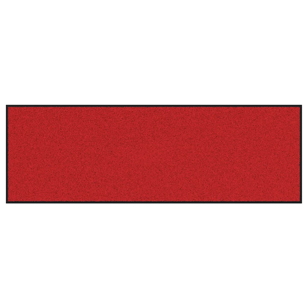 Dörrmatta Röd och Svart 60 x 180 cm Polypropylen och vinyl