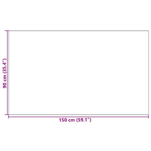 Dörrmatta Röd och Svart 90 x 150 cm Polypropylen och vinyl