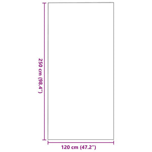 Dörrmatta Röd och Svart 120 x 250 cm Polypropylen och vinyl