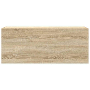 Väggskåp för badrum sonoma-ek 100x25x40 cm konstruerat trä