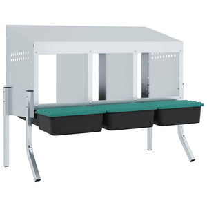 Hönsholk 3 fack med ben galvaniserat stål