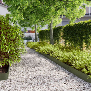 Rabattkanter 10 st olivgrön 15x103 cm kallvalsat stål