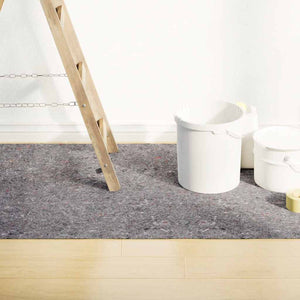 Halkfri målarduk 2 st 10 m 280 g/m² grå