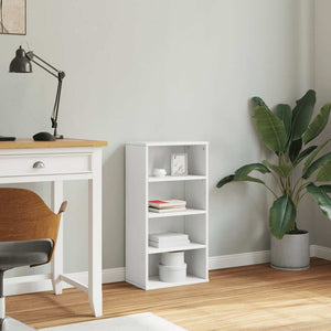 Sidoskåp ODDA vit 40x24x79 cm massivt trä furu