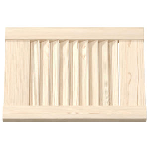 Skåpsdörrar lamelldesign 4 st 39,5x29,5 cm massivt trä furu