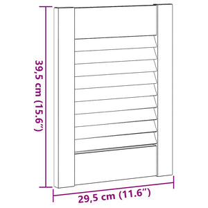 Skåpsdörrar lamelldesign 4 st 39,5x29,5 cm massivt trä furu