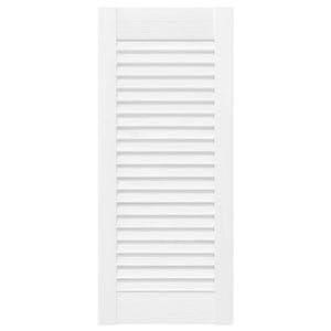 Skåpsdörrar lamelldesign 2 st vit 69x29,5 cm