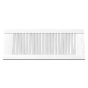 Skåpsdörrar lamelldesign 2 st vit 69x29,5 cm