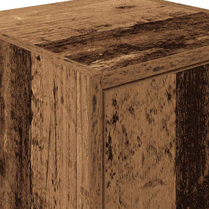 Väggskåp för garage 2 st, gammalt trä konstruerat trä