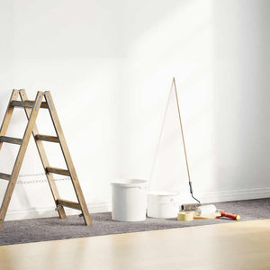 Halkfri målarduk 50 m 220 g/m² grå