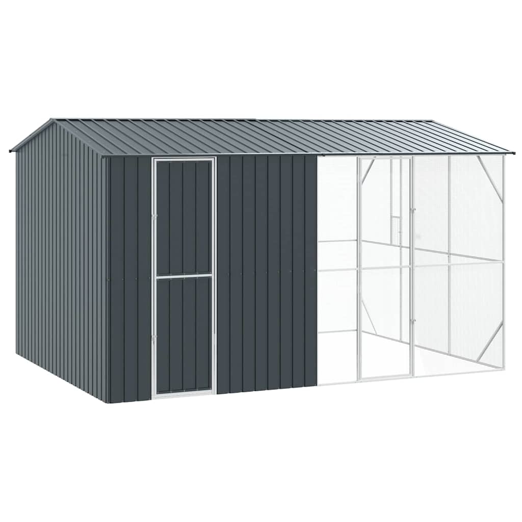 Fågelbur Antracit 430 x 310 x 247 cm Galvaniserat Stål