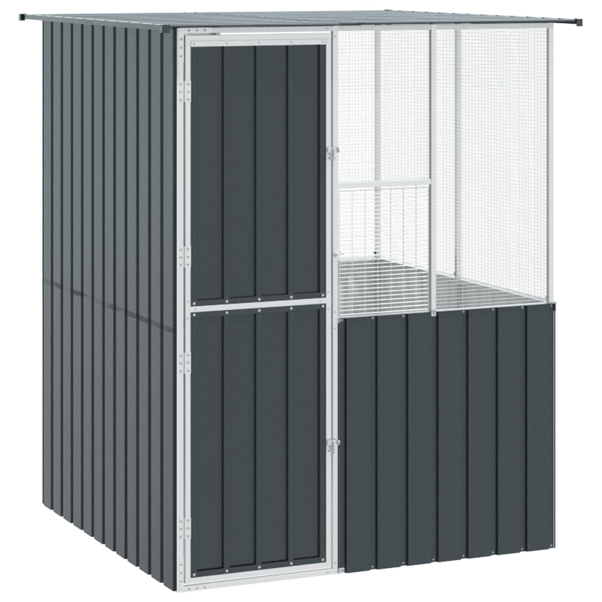 Fågelbur Antracit 165 x 165 x 200 cm Galvaniserat Stål