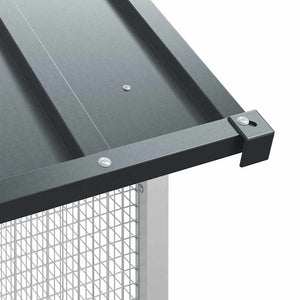 Fågelbur Antracit 215 x 209 x 230 cm Galvaniserat Stål