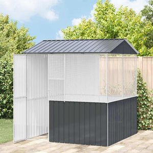 Fågelbur Antracit 215 x 209 x 230 cm Galvaniserat Stål