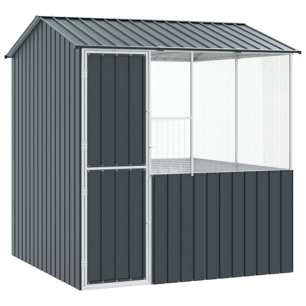 Fågelbur Antracit 215 x 209 x 230 cm Galvaniserat Stål