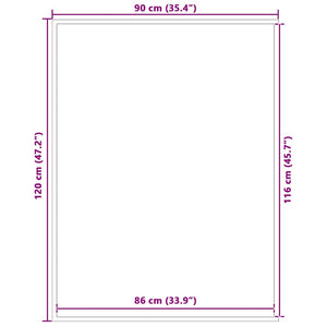 Dörrmatta svart 90x120 cm