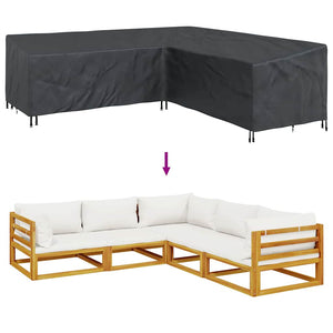 Möbelöverdrag Svart 255 x 255 x 80 cm 600D Oxford Tyg