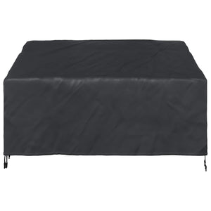 Trädgårdsbänkskydd Svart 160 x 100 x 61 / 89 cm 420D Oxford Tyg