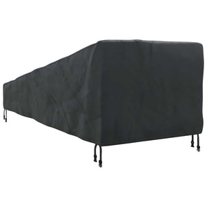 Utomhusmöbelöverdrag Svart 195 x 76 x 82 cm 210D Oxford Tyg