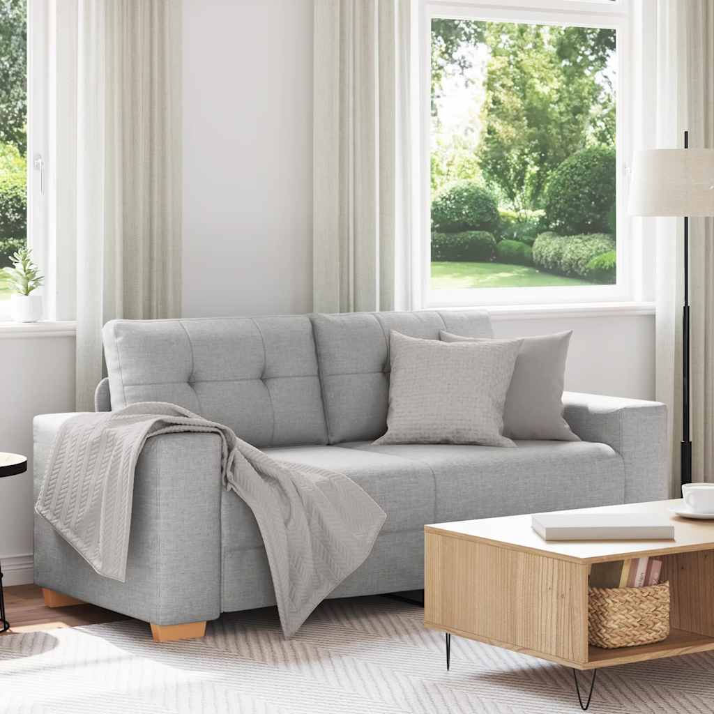 Tvåsitssoffa molngrå 180x77x82 cm tyg